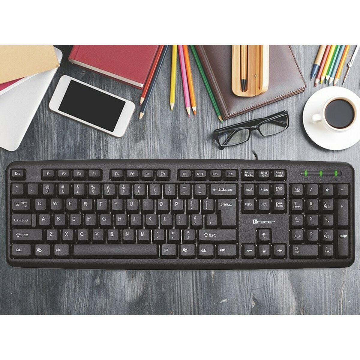 Tracer Maverick tastiera Universale USB Nero (Tracer Maverick - tastatur - sort)