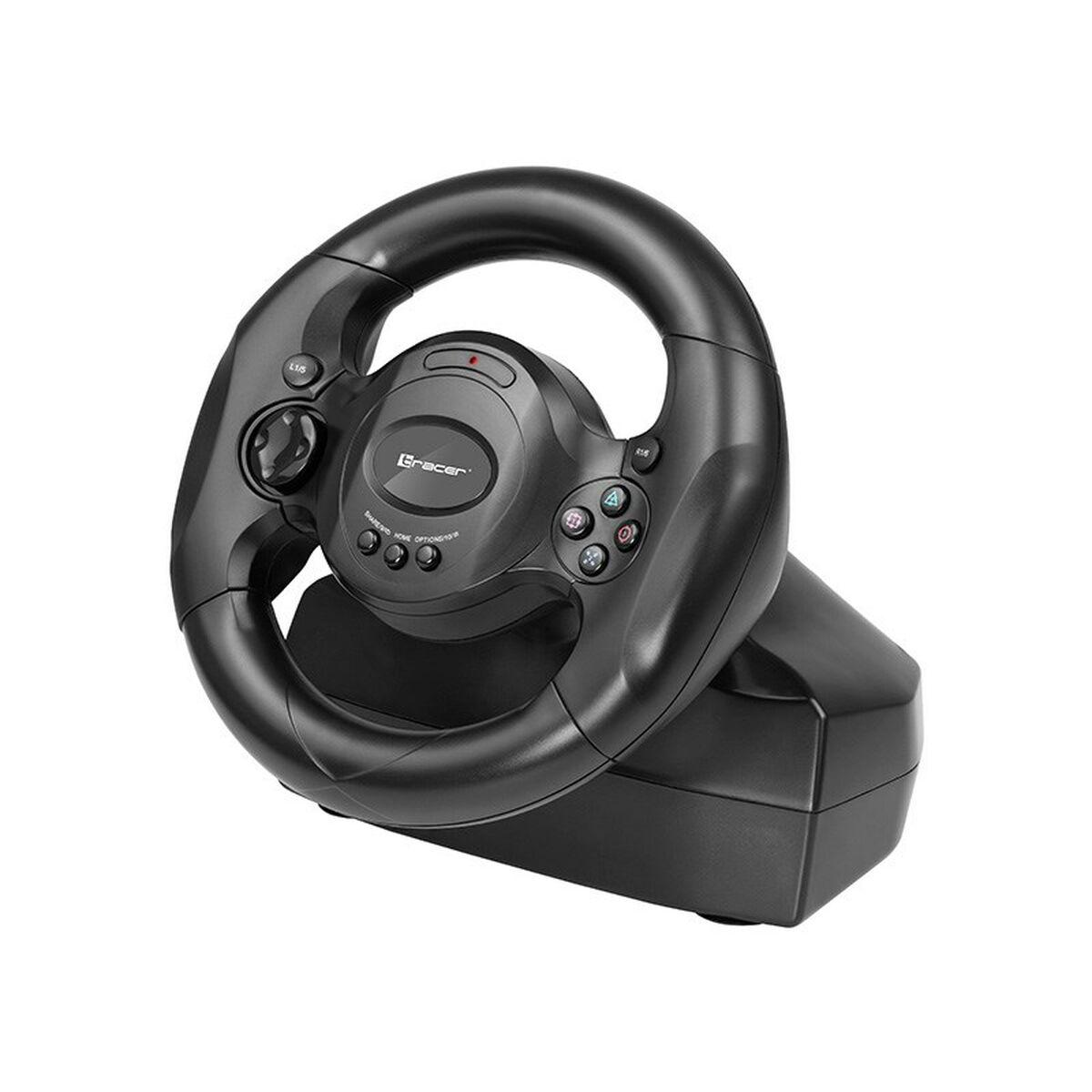 VOLANTE RACING TRACER RAYDER 4 IN 1 PEDALI NERO Microsoft Xbox One Sony PlayStation 4 PC PlayStation 3