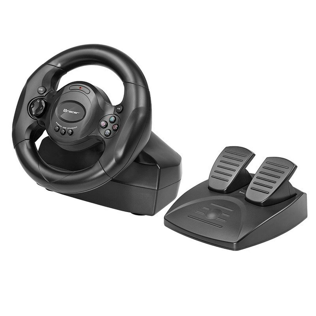 VOLANTE RACING TRACER RAYDER 4 IN 1 PEDALI NERO Microsoft Xbox One Sony PlayStation 4 PC PlayStation 3