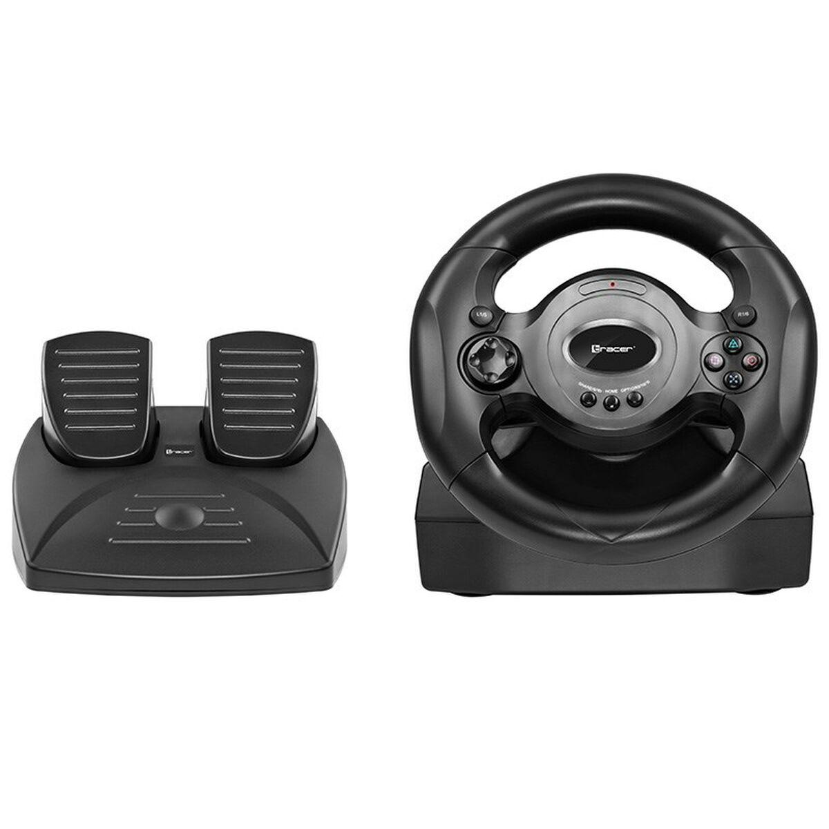 VOLANTE RACING TRACER RAYDER 4 IN 1 PEDALI NERO Microsoft Xbox One Sony PlayStation 4 PC PlayStation 3