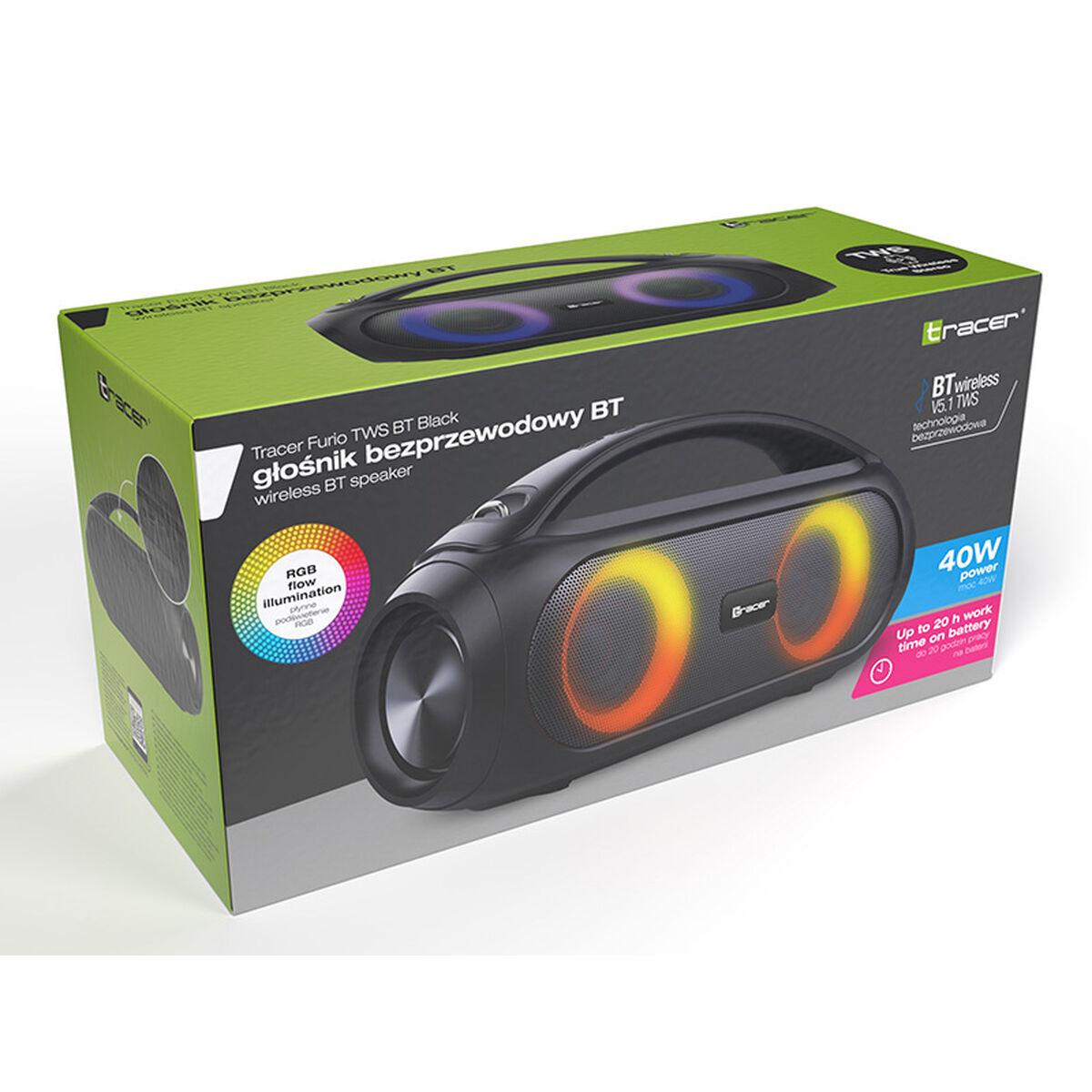 Altoparlante Bluetooth Portatile Tracer FURIO TWS Nero