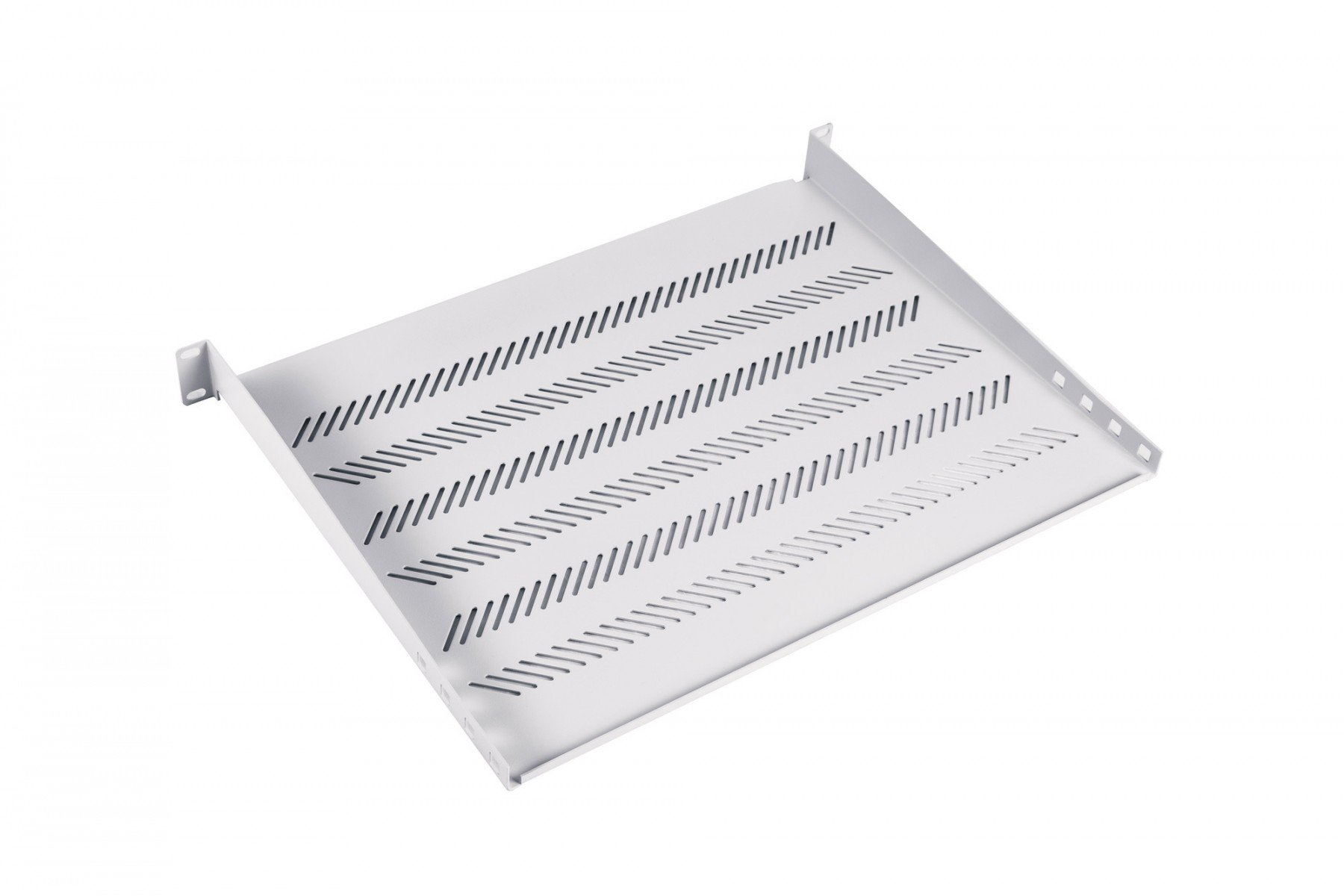 Ripiano fisso 1U 19", profonditÃƒÂ  350 mm, portata 25 kg, fissaggio in 4 punti, viti e staffa incluse, grigio (RAL 7035)