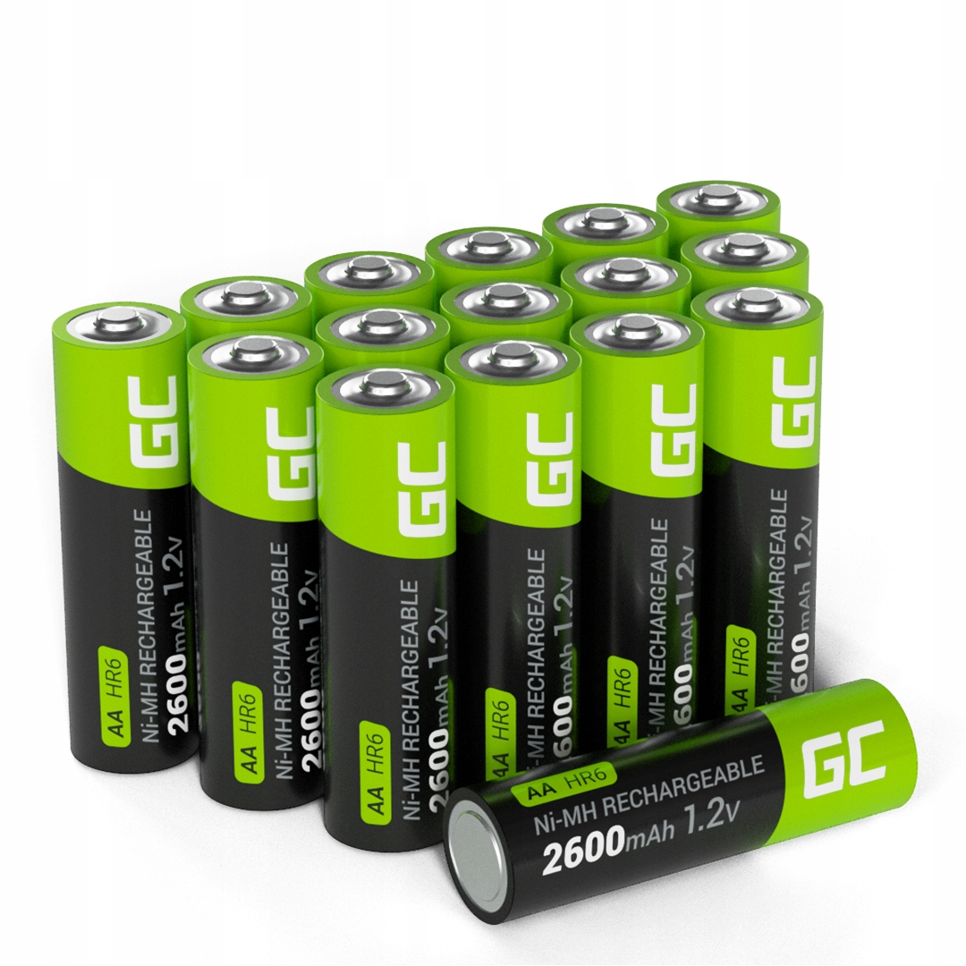 16x Batteria Mignon AA R6 2600mAh Ni-MH