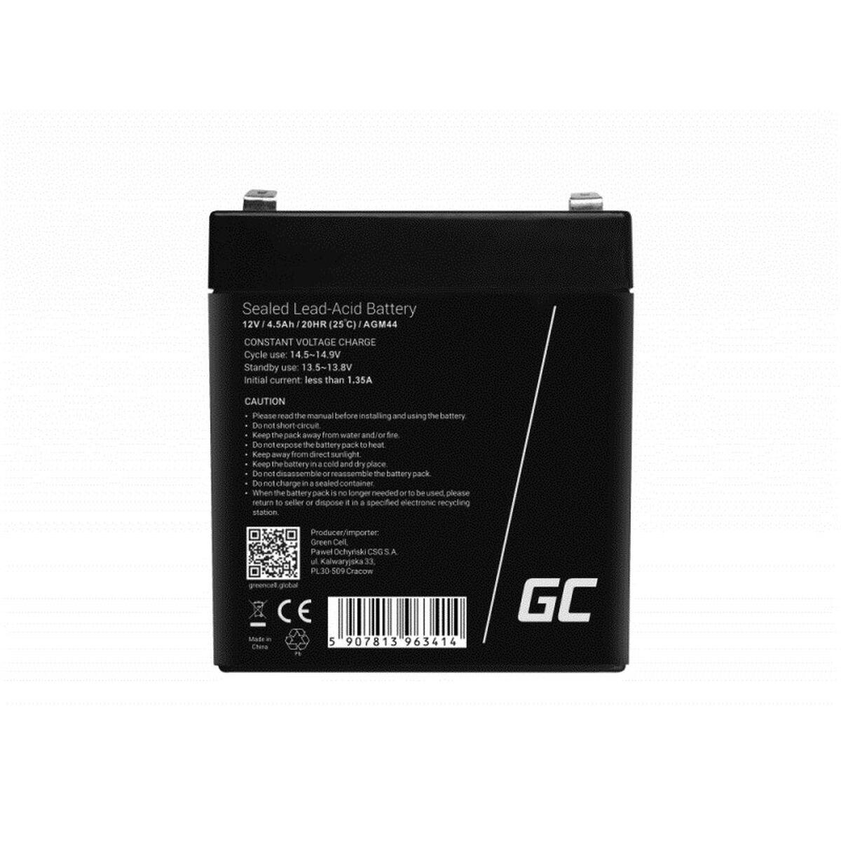 Batteria Green Cell AGM VRLA 12V 45Ah senza manutenzione per unità UPS