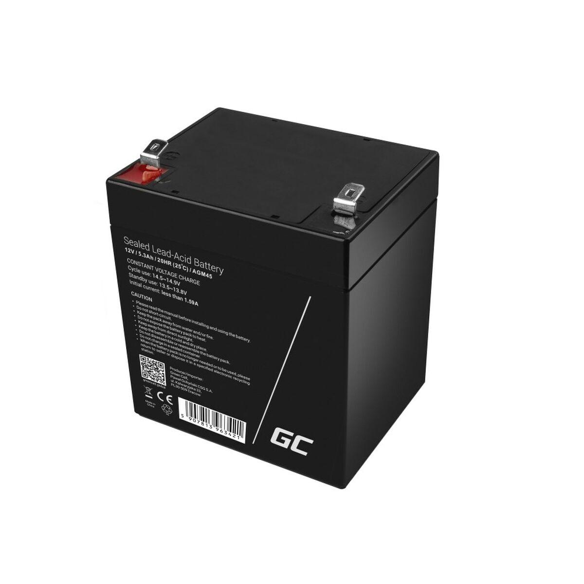 Batteria Green Cell AGM VRLA 12V 53Ah senza manutenzione per sistema di allarme registratore di cassa giocattoli