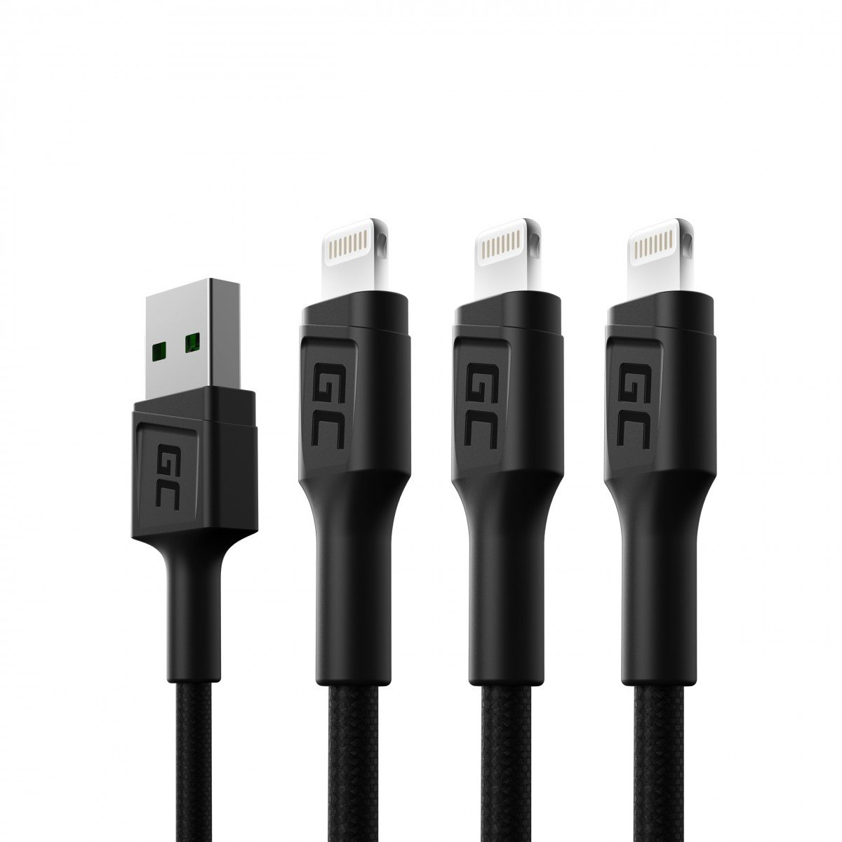 KABGCSET05 - 1,2 m - Lightning - USB A - Maschio - Maschio - Nero