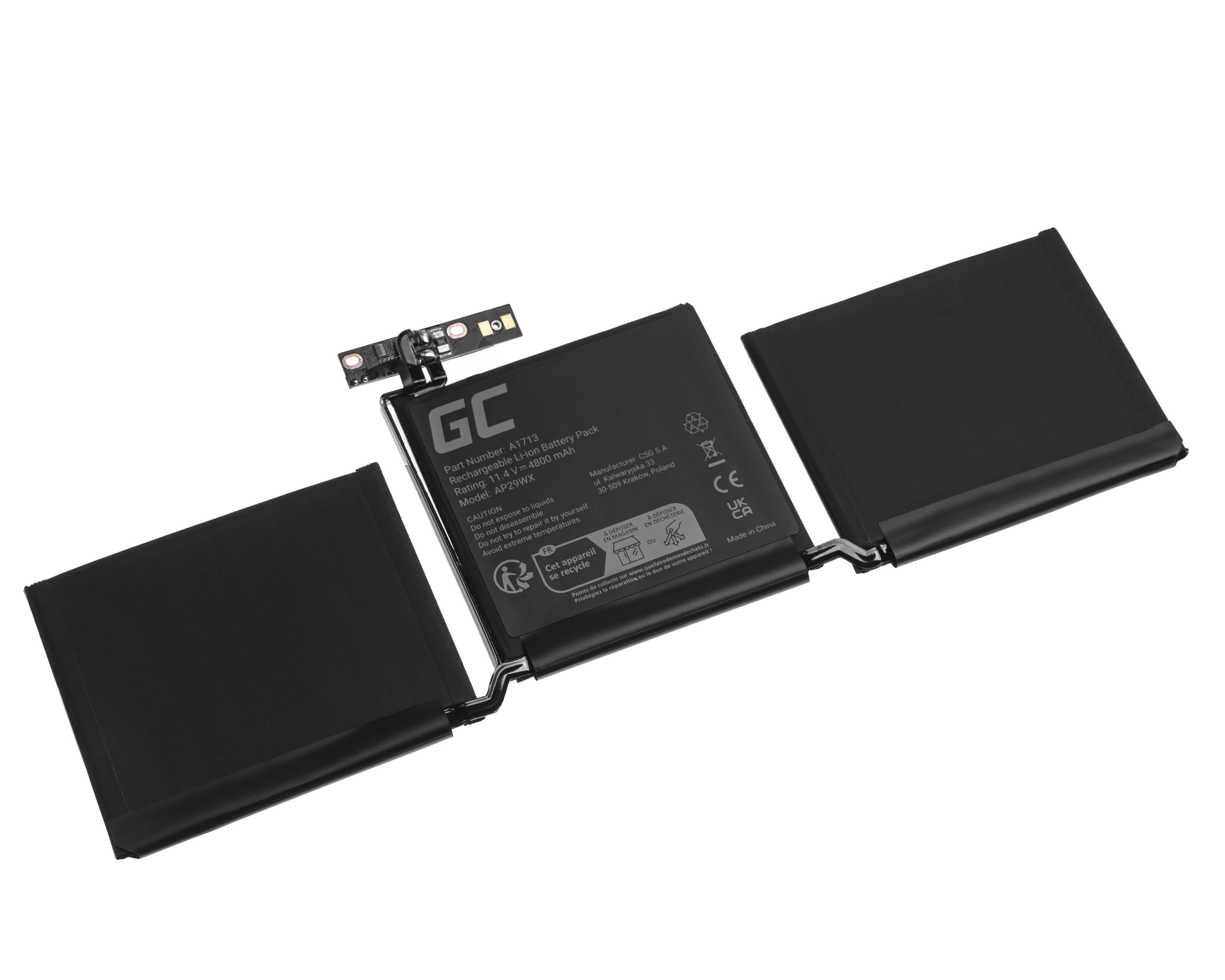Batteria portatile A1713 per Apple MacBook Pro 13 A1708 (2016, 2017)