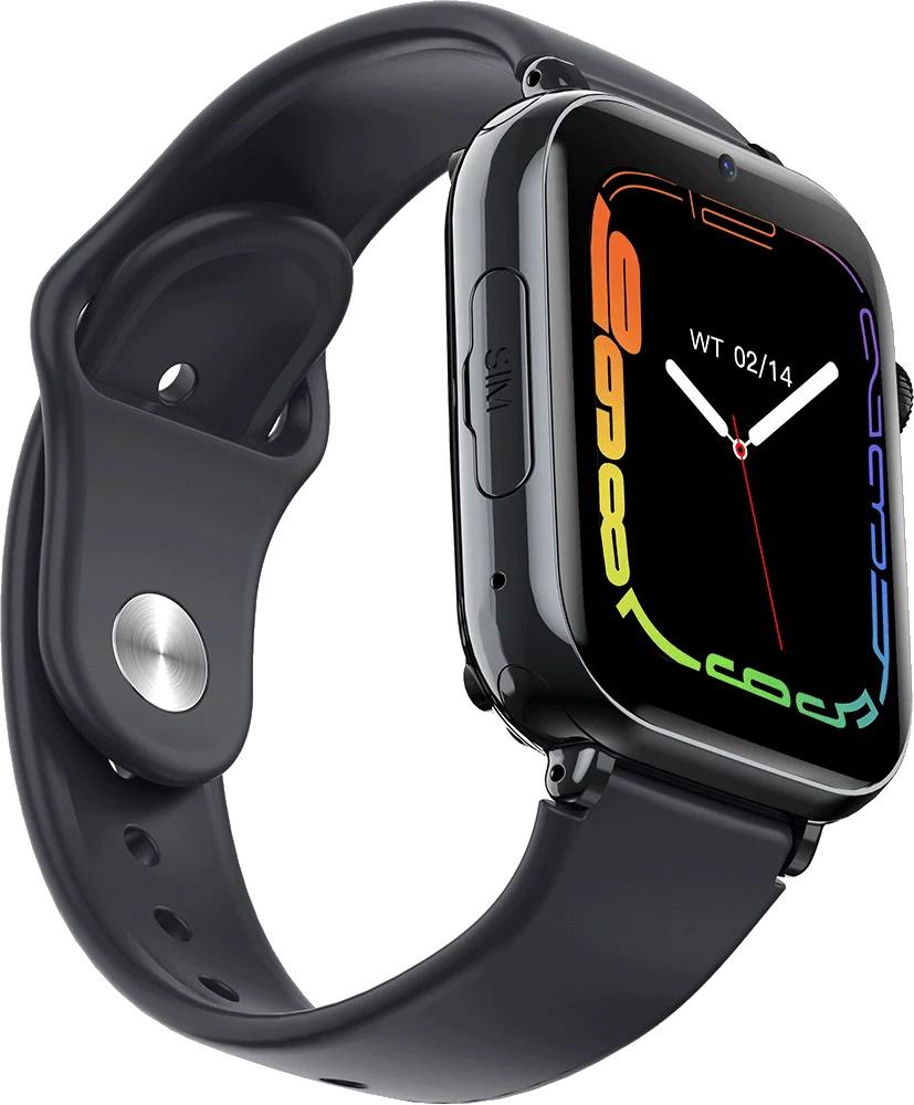 Smartwatch FW59 4G con slot per SIM pulsante SOS Nero