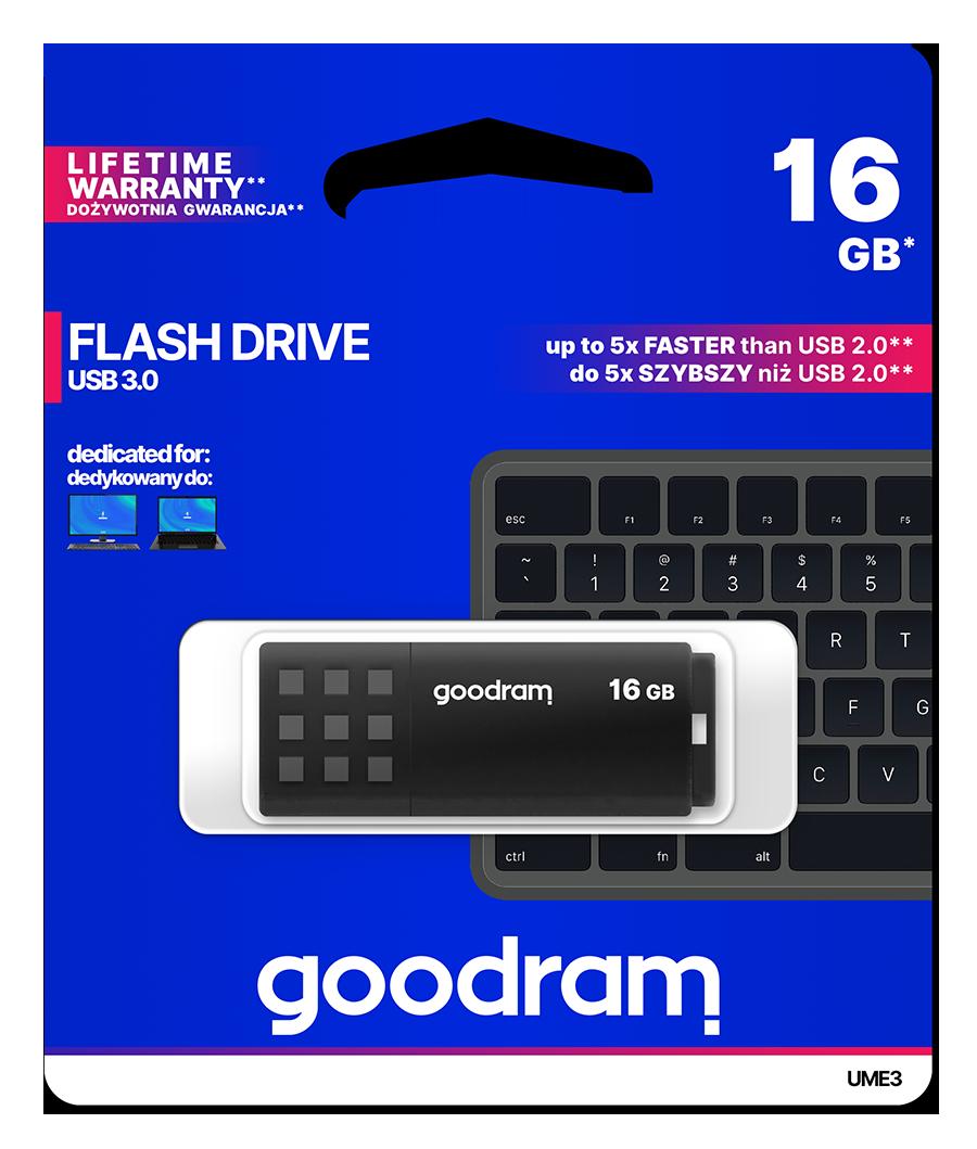 Pendrive GoodRAM 16GB BLACK...