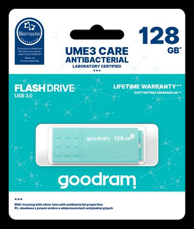 Pendrive GoodRAM 128GB UME3 CARE - ANTIBATTERICA - USB 3.0