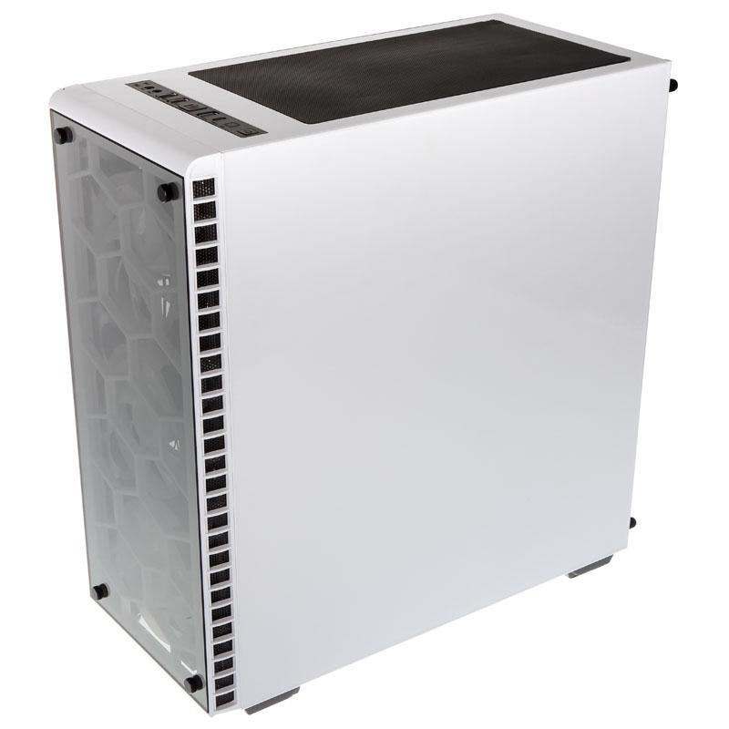 Kolink OBSERVATORY WHITE Midi Tower Nero, Bianco (Kolink Observatory Midi Tower RGB Gaming Case - White Tempered Glass Window)