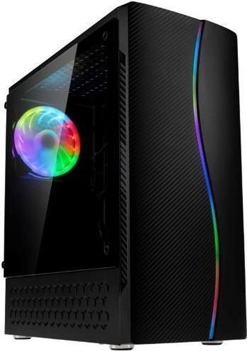 Inspire K5 ARGB Tower ATX senza alimentatore nero trasparente