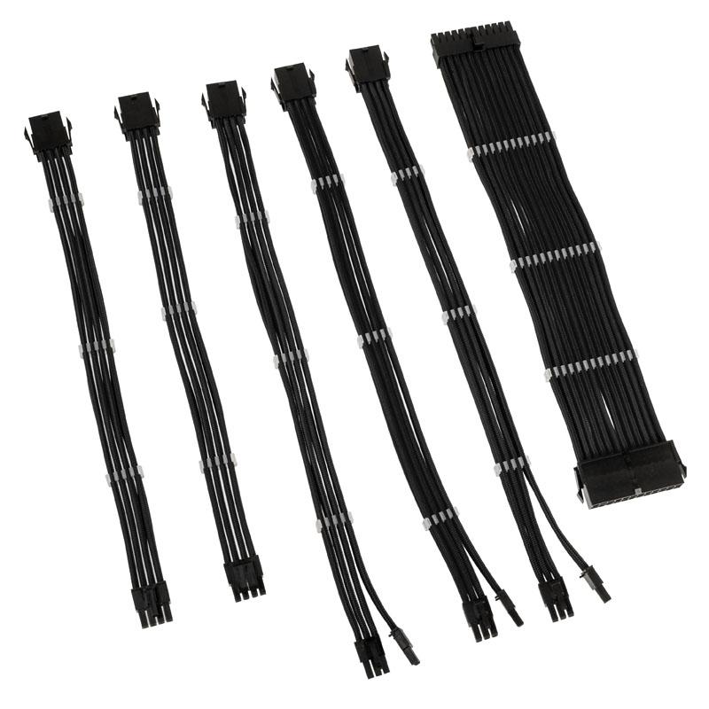 Kolink COREADEPT-EK-BLK cavo di alimentazione interno 035 m (Kolink Core Adept Braided Cable Extension Kit - Jet Black)