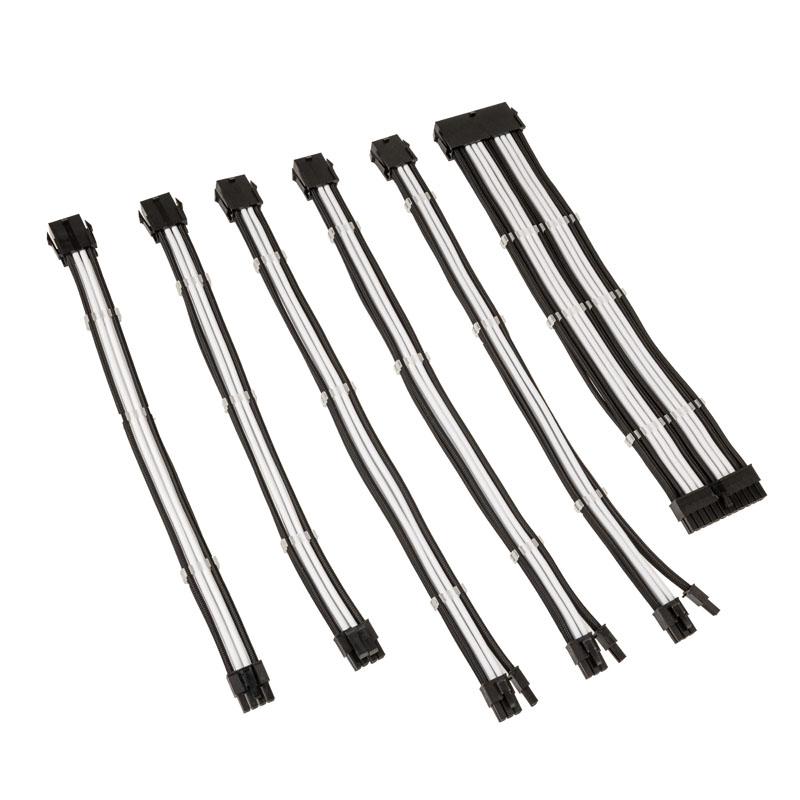 Kolink COREADEPT-EK-BWH cavo di alimentazione interno 035 m (Kolink Core Adept Braided Cable Extension Kit - Jet Black/Brillian