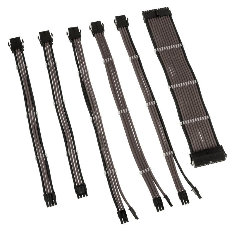 Kolink COREADEPT-EK-GMT cavo di alimentazione interno 035 m (Kolink Core Adept Braided Cable Extension Kit - Gunmetal Grey)