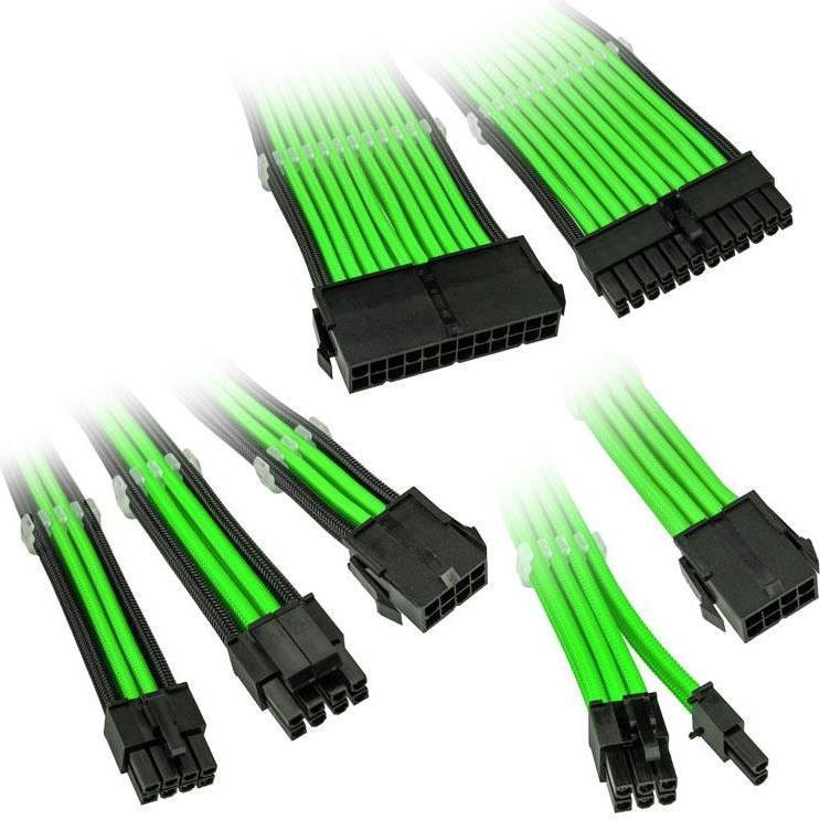 Kolink COREADEPT-EK-GRN cavo di alimentazione interno 035 m (Kolink Core Adept Braided Cable Extension Kit - Venom Green)
