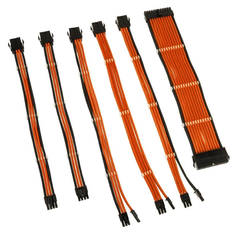 Kolink COREADEPT-EK-ORN cavo di alimentazione interno 035 m (Kolink Core Adept Braided Cable Extension Kit - Flame Orange)