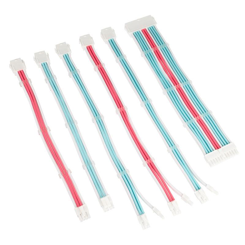 Kolink COREADEPT-EK-BBP cavo di alimentazione interno 035 m (Kolink Core Adept Braided Cable Extension Kit - Brilliant White/Ne