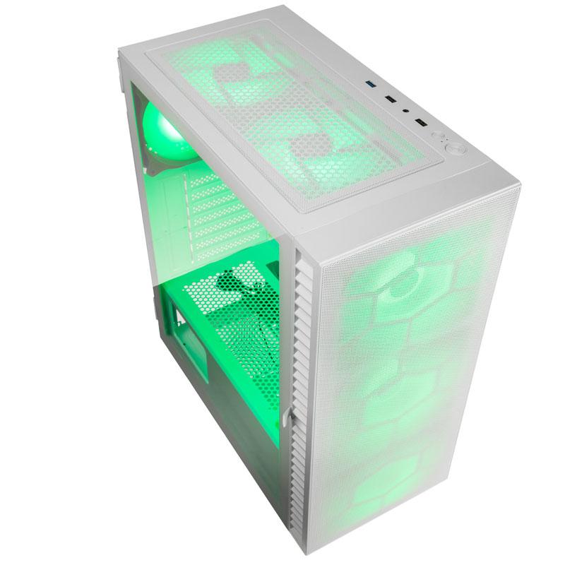Kolink OBSERVATORY HF MW computer case Midi Tower Bianco (Kolink Observatory HF Mesh ARGB Midi Tower Case - White)