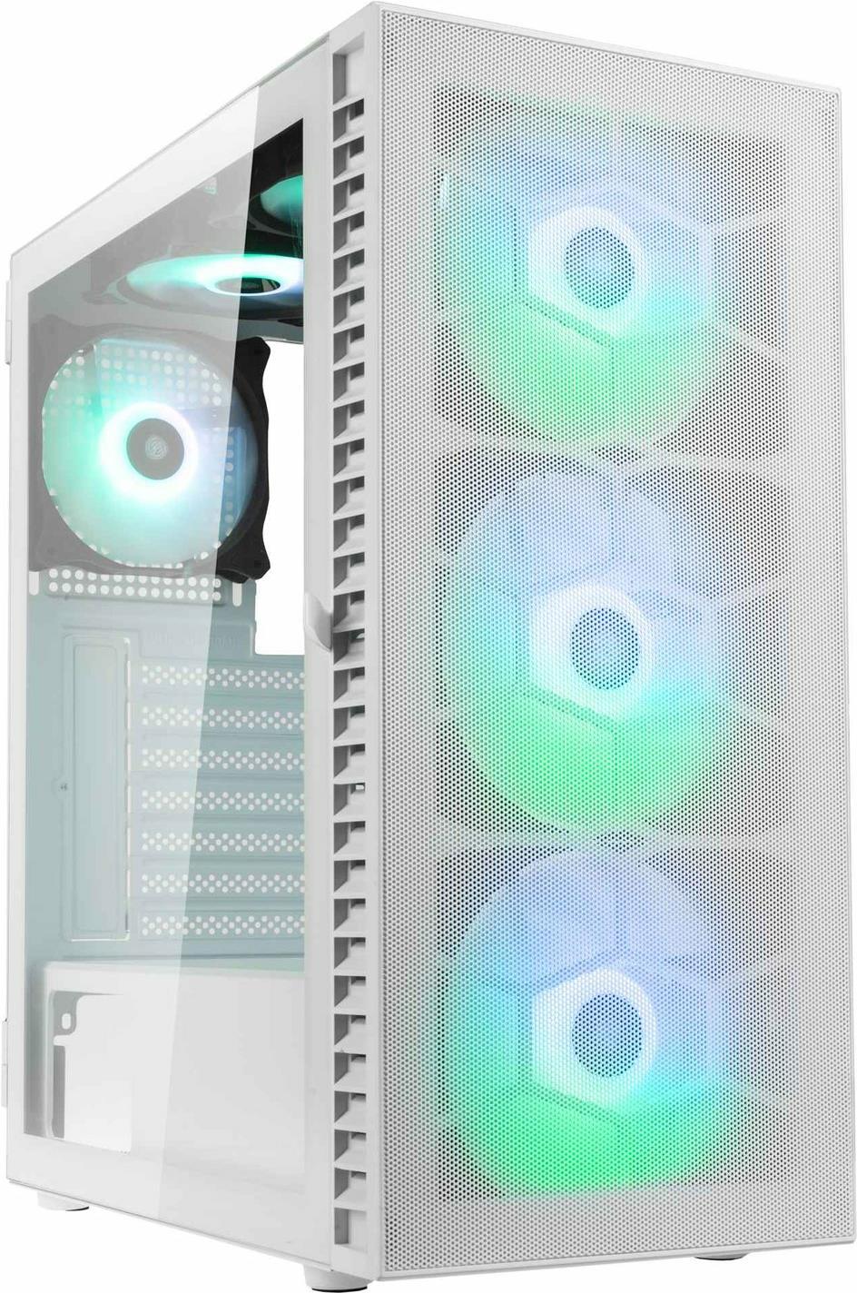 Kolink OBSERVATORY HF MW computer case Midi Tower Bianco (Kolink Observatory HF Mesh ARGB Midi Tower Case - White)