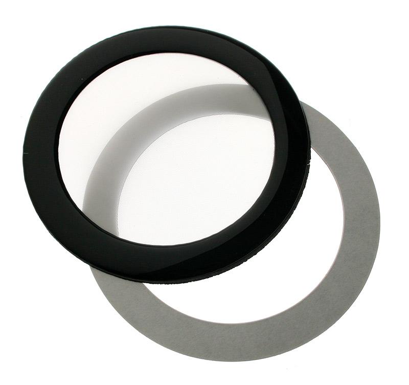 DEMCiflex Dust Filter 80mm Round - Black/White