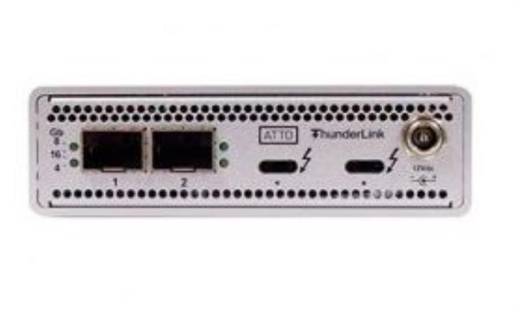 ThunderLink 2x 40Gb Thunderbolt 3 to 2x 16Gb Fibre Channel inc. Optical SFP LC