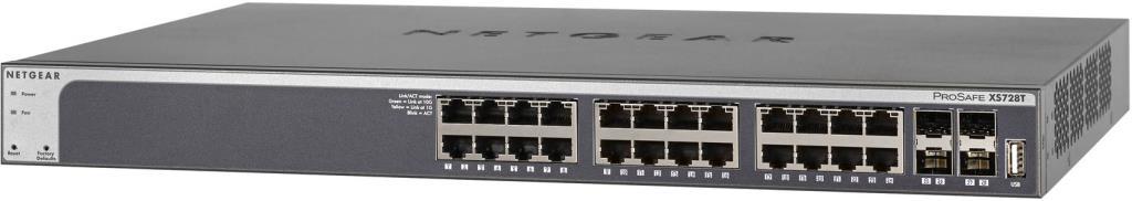 Switch manageable - Netgear ProSafe XS728T 24 porte RJ-45 10GBase-T 4 x 10Gbs SFP