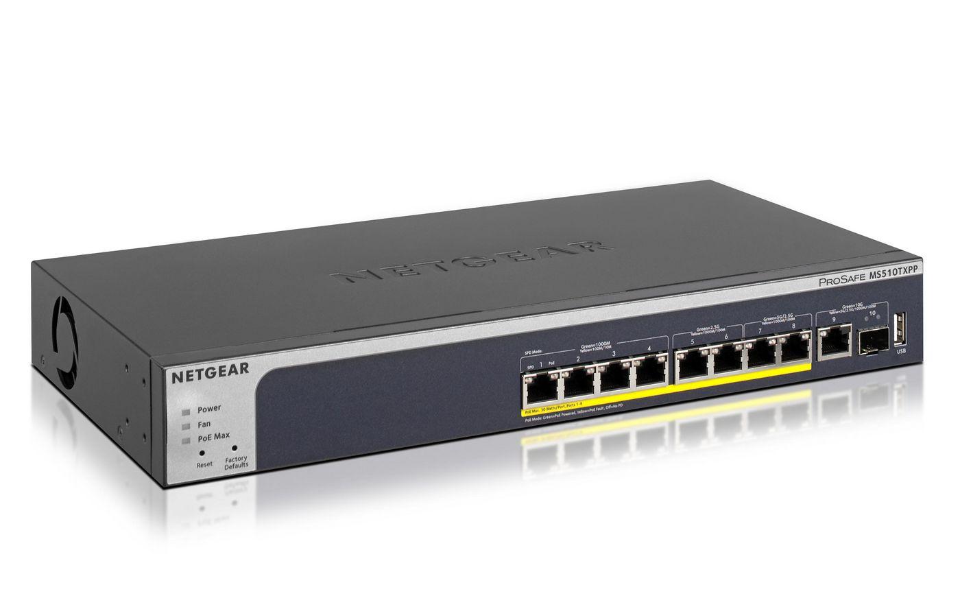 SWITCH 8P POE MULTIGIGABIT WITH 10 G COPPERFIBER