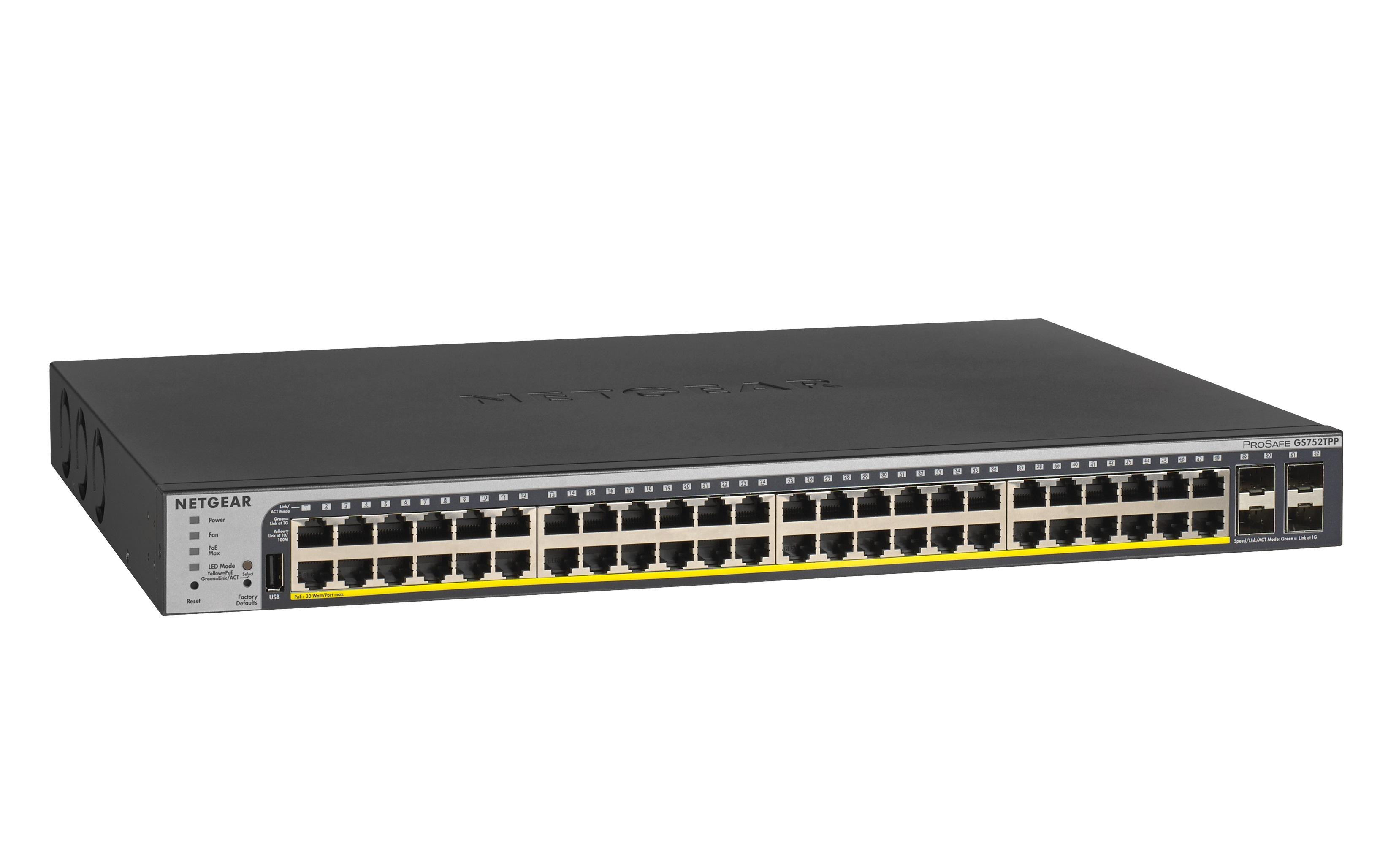 Netgear - ProSafe Smart Pro Switch Gigabit PoE a 48 porte 10/100/1000Mbit RJ45 PoE PROMO FINO A ESAURIMENTO SCORTE