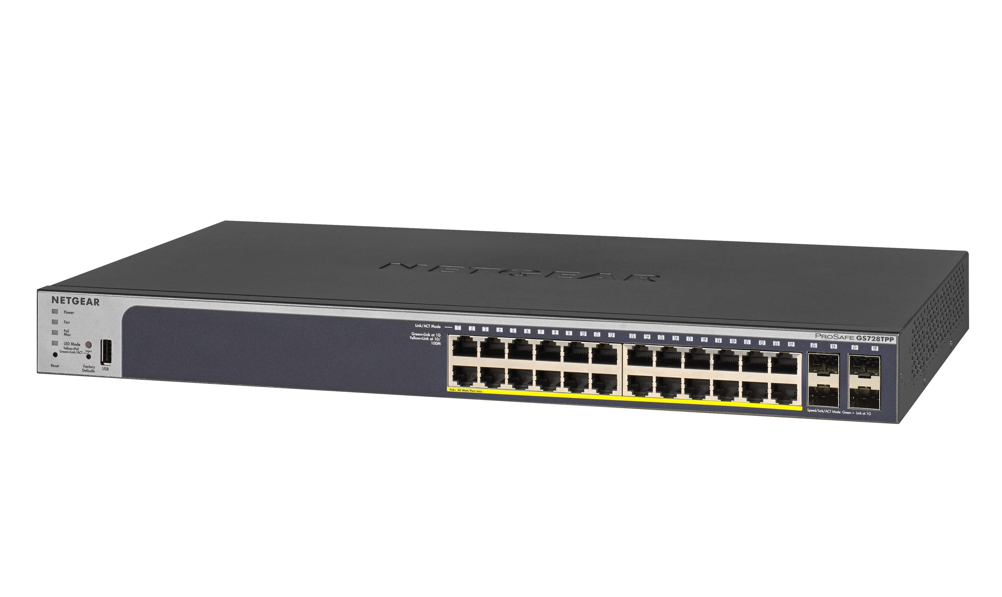 SWITCH 24 GIGABIT POE 384W 4SFP