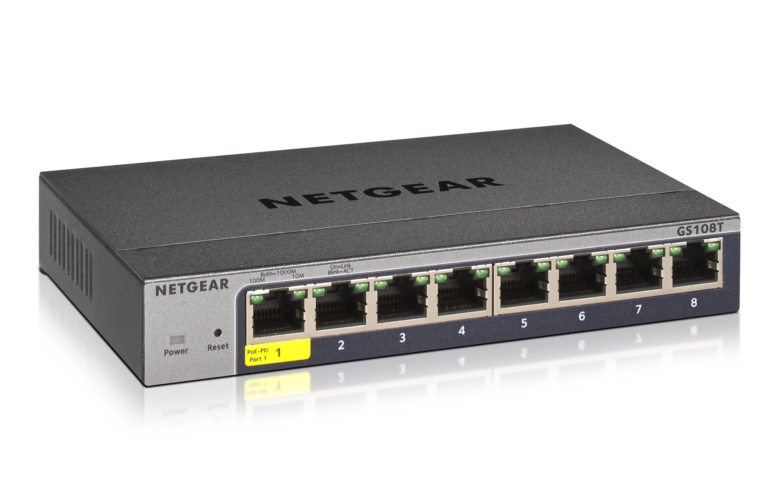 SWITCH 8P GIGABIT RJ-45 NO POE SMART MANAGED