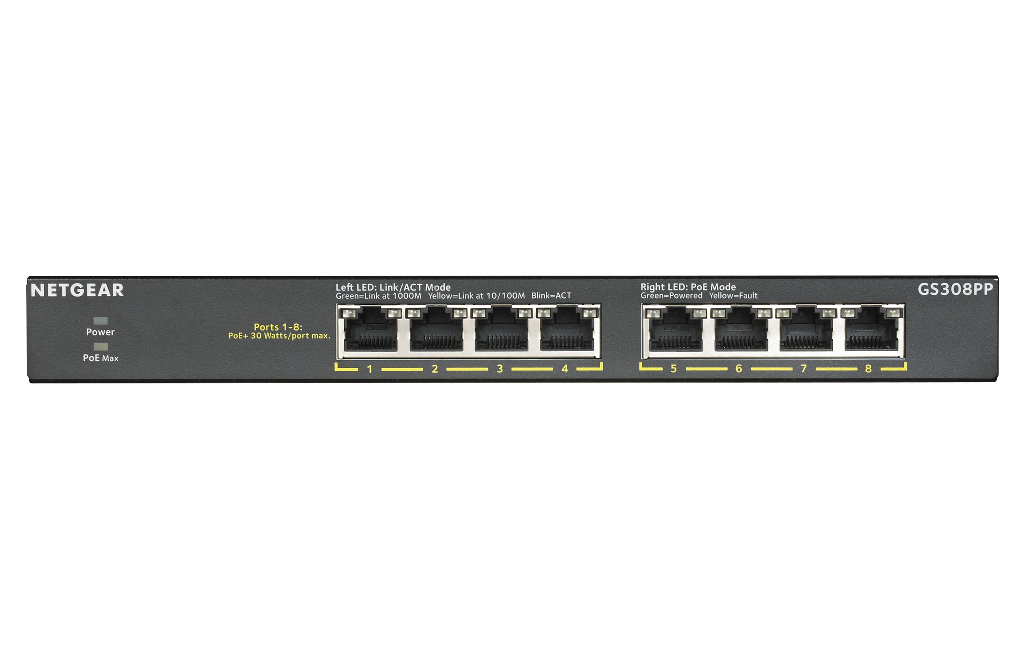SWITCH 8P 10/100/1000 POE 83W ESPANDIBILE A 123W