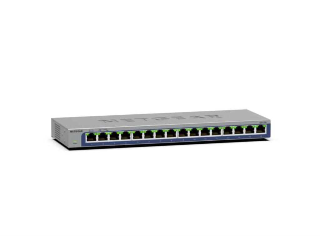 NETGEAR GS116 Non gestito L2 Gigabit Ethernet (10/100/1000) Nero