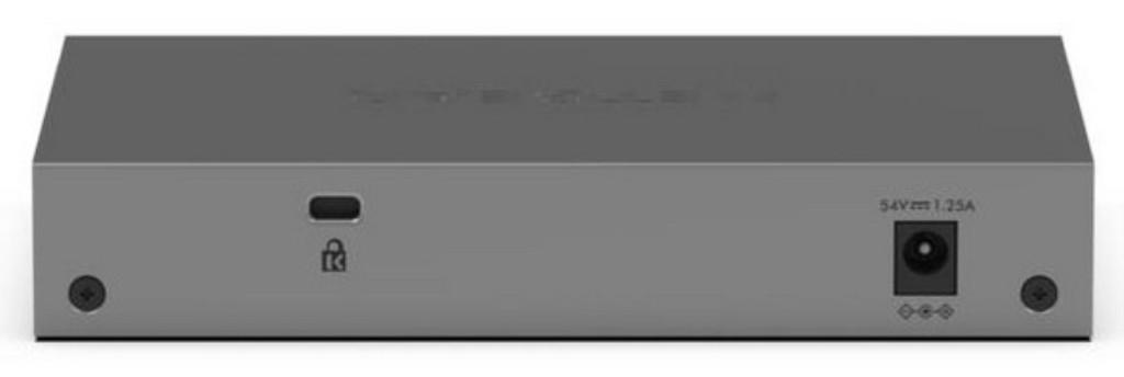 NETGEAR GS105P Non gestito Gigabit Ethernet (10/100/1000) Supporto Power over Ethernet (PoE) Montaggio da desktop/parete Grigio