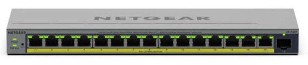 NETGEAR GS116EP Gestito L2/L3 Gigabit Ethernet (10/100/1000) Supporto Power over Ethernet (PoE) Grigio