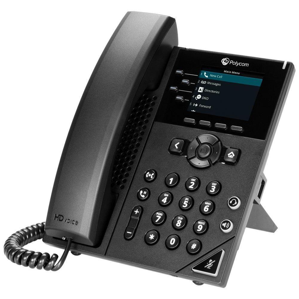 POLY 250 telefono IP Nero 4 linee LCD