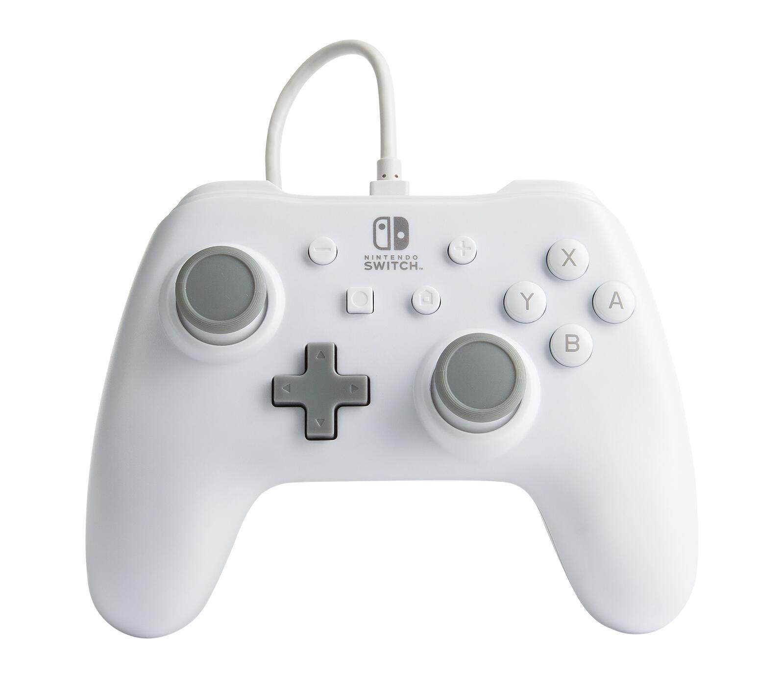 Controller PowerA per Nintendo Switch (cablato bianco licenziato ufficialmente)