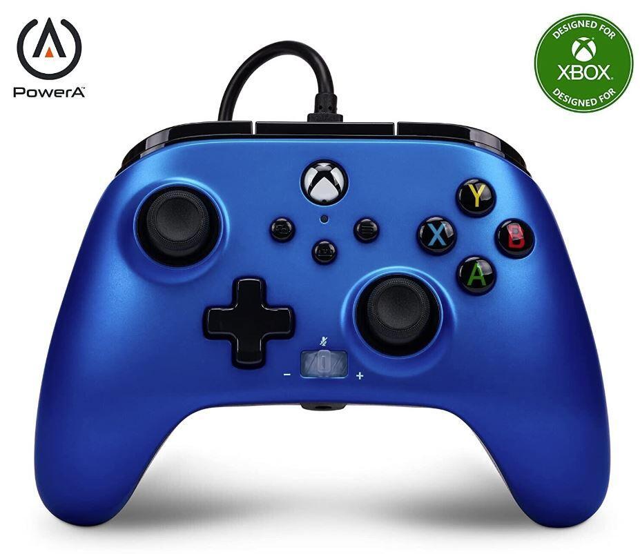 Controller cablato migliorato PowerA per Xbox Series XS (Sapphire Fade ufficialmente autorizzato)