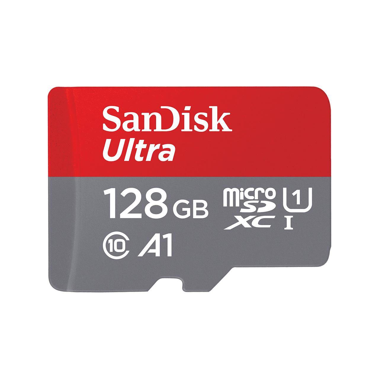 SANDISK ULTRA - CARTE MÉMOIRE FLASH (ADAPTATEUR MICROSDXC VERS SD INCLUS(E)) - 128 GO - UHS-I / CLASS10 - MICROSDXC UHS-I