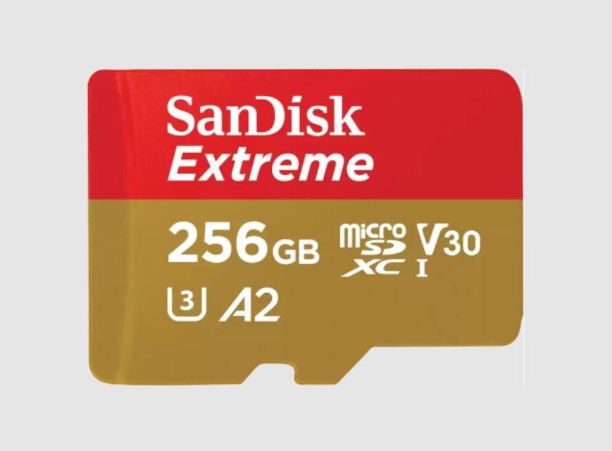 SanDisk Extreme MicroSD 256GB V30 A2