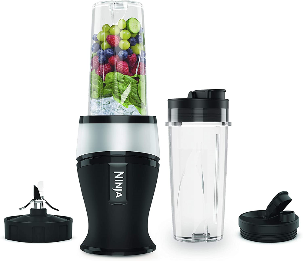 Ninja QB3001EUS Smoothie Maker 700 W, argento/nero