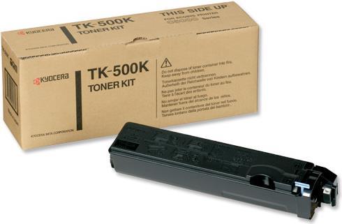 Kyocera TK 500K - Black - Original - Toner Cartidge - per FS -C5016, C5016DN, C5016DNH, C5016DTN, C5016N