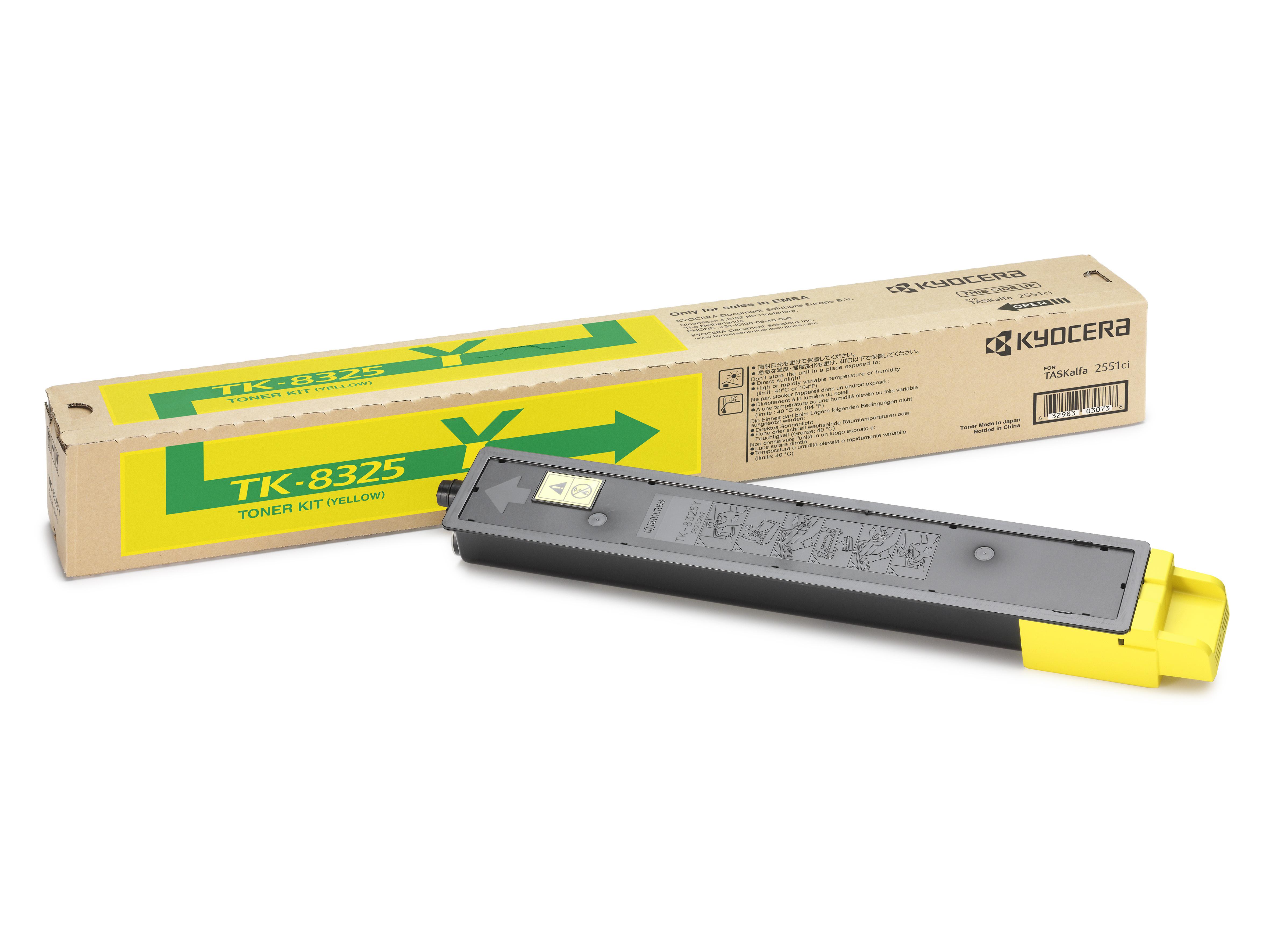 KYOCERA TK-8325Y cartuccia toner 1 pz Originale Giallo [1T02NPANL0]