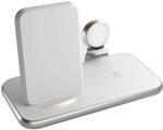 ZENS ZEDC15W/00 Caricabatterie per dispositivi mobili Cuffie, Telefono cellulare, Orologio Bianco AC, USB Carica wireless Ricar