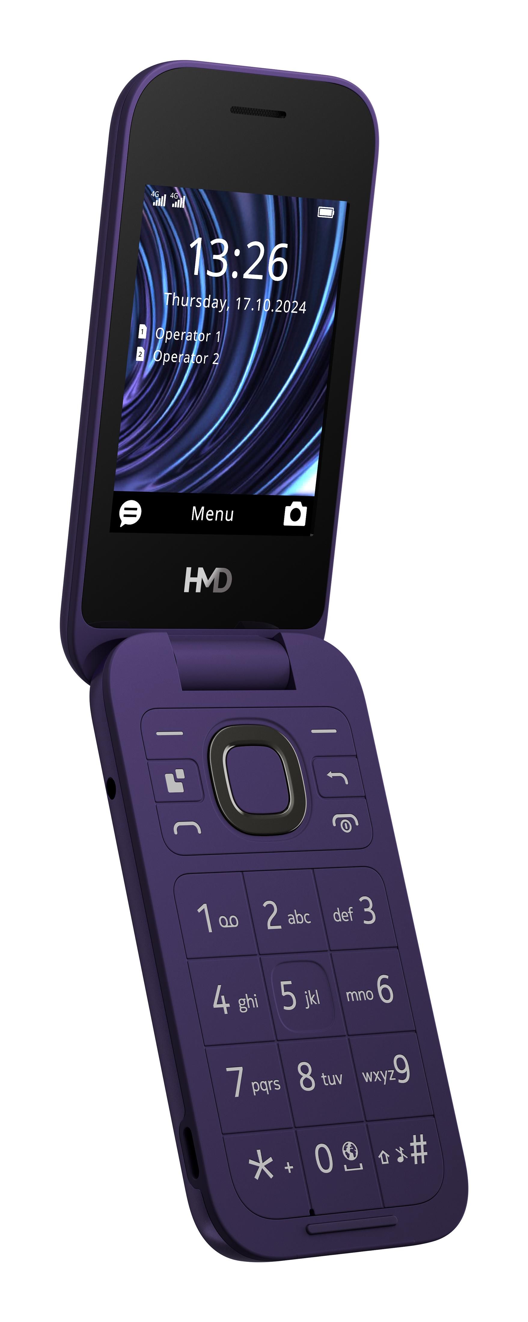 HMD 2660 Flip 7,11 cm (2.8") 123 g Viola Telefono cellulare basico