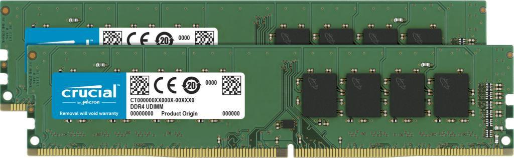 CRUCIAL 16GB KIT 8GBX2 DDR4-3200 UDIMM