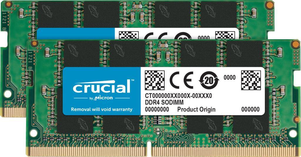 CRUCIAL 32GB KIT 16GBX2 DDR4-3200 SODIMM