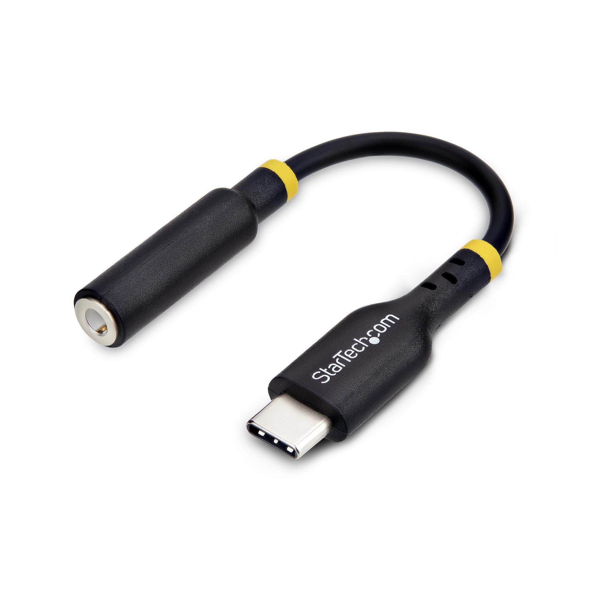 StarTech.com Adattatore Audio da USB-C a Jack 35 mm - Dongle USB Type-C a Jack TRRS per Cuffie e Auricolari DAC Hi-Fi a 32 bit