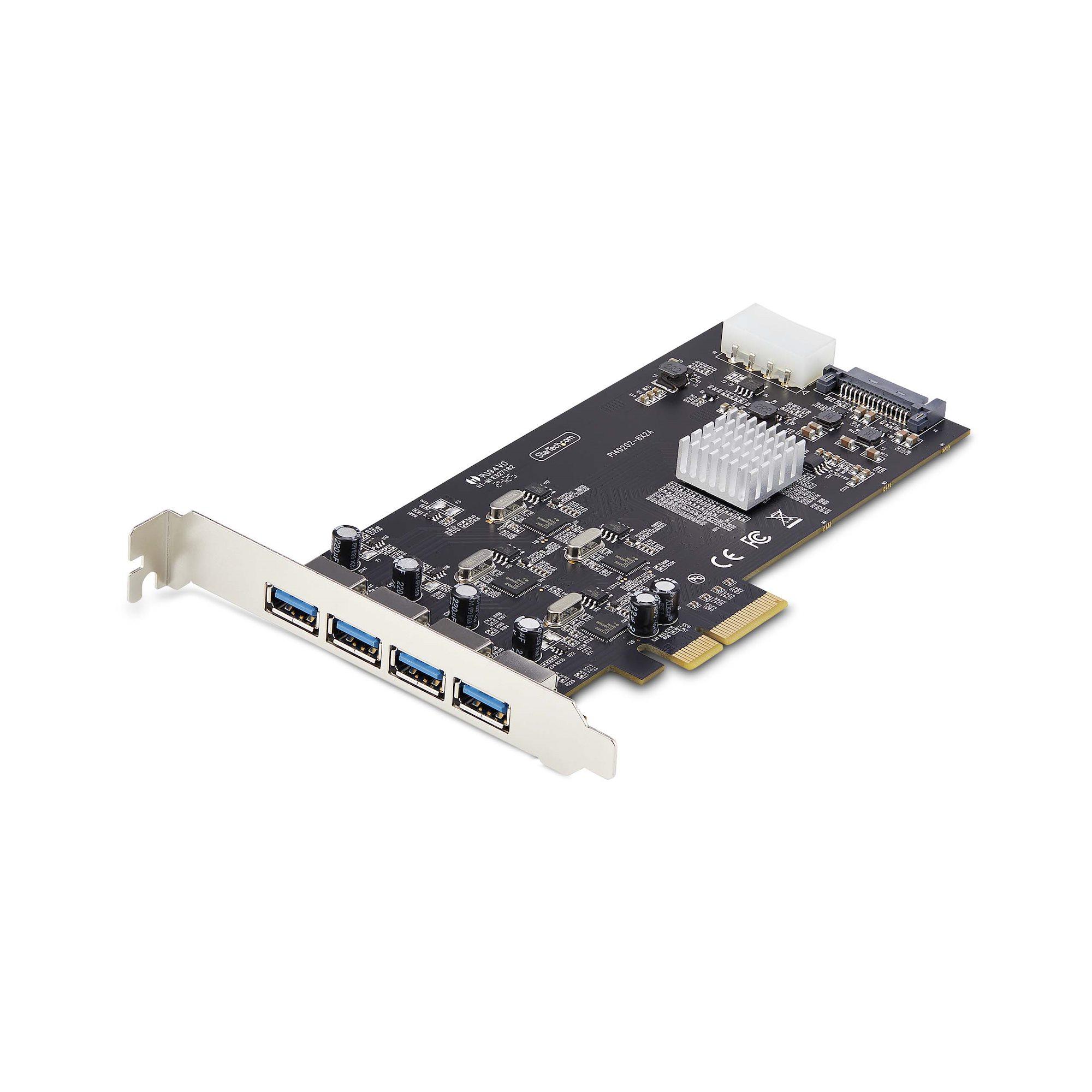 StarTech.com Scheda PCIe USB a 4 porte USB 3.2 5Gbps scheda di espansione PCI Express con 4 controller USB indipendenti 4 porte