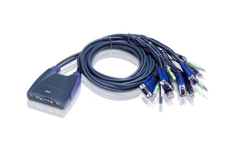 ATEN 4 Port USB KVM & Speaker- PROMO FINO AD ESAURIMENTO SCORTE
